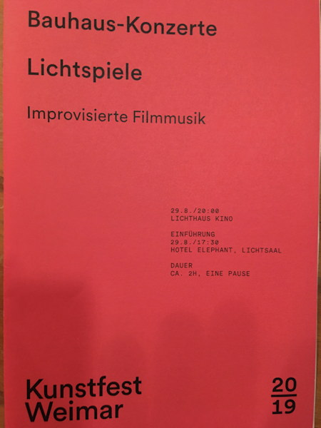 Lichtspiele, афиша в Веймаре в кинотеатре Лихтхаус